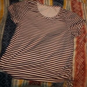 Girl’s 14(L) Emma & Elsa Striped Shirt